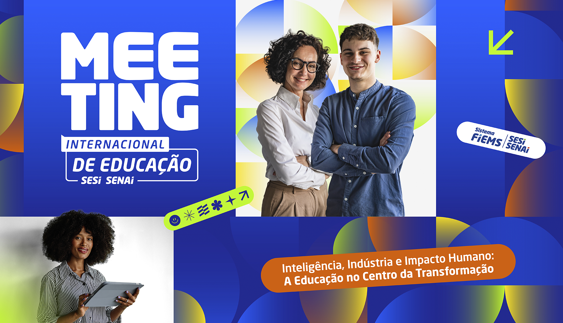 Banner oficial do Meeting de Educação
